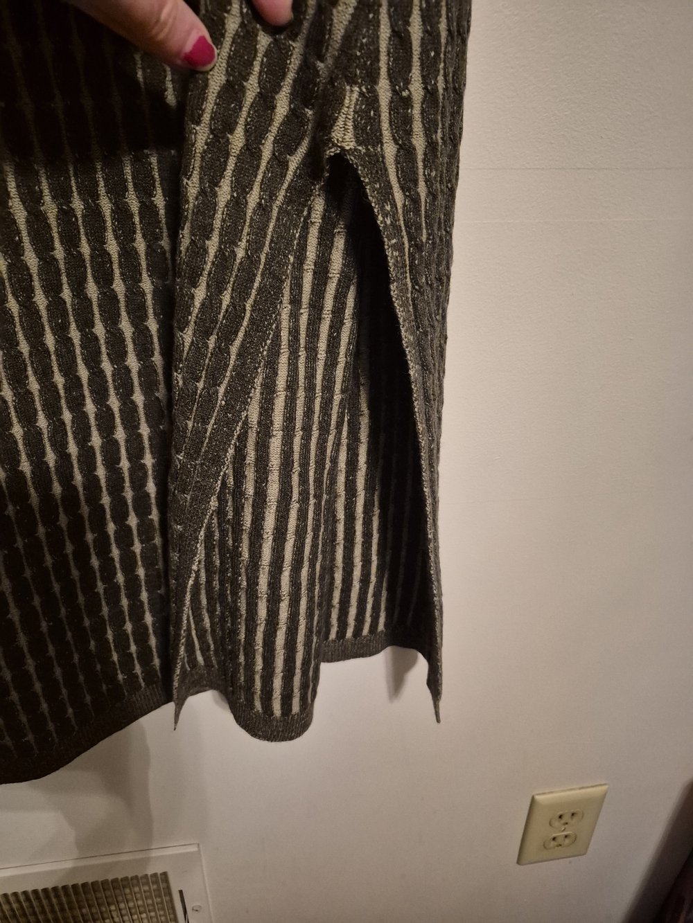 Gilli Green Ribbed Maxi Tank Dress with Vertical Stitching - Picture 2 of 6